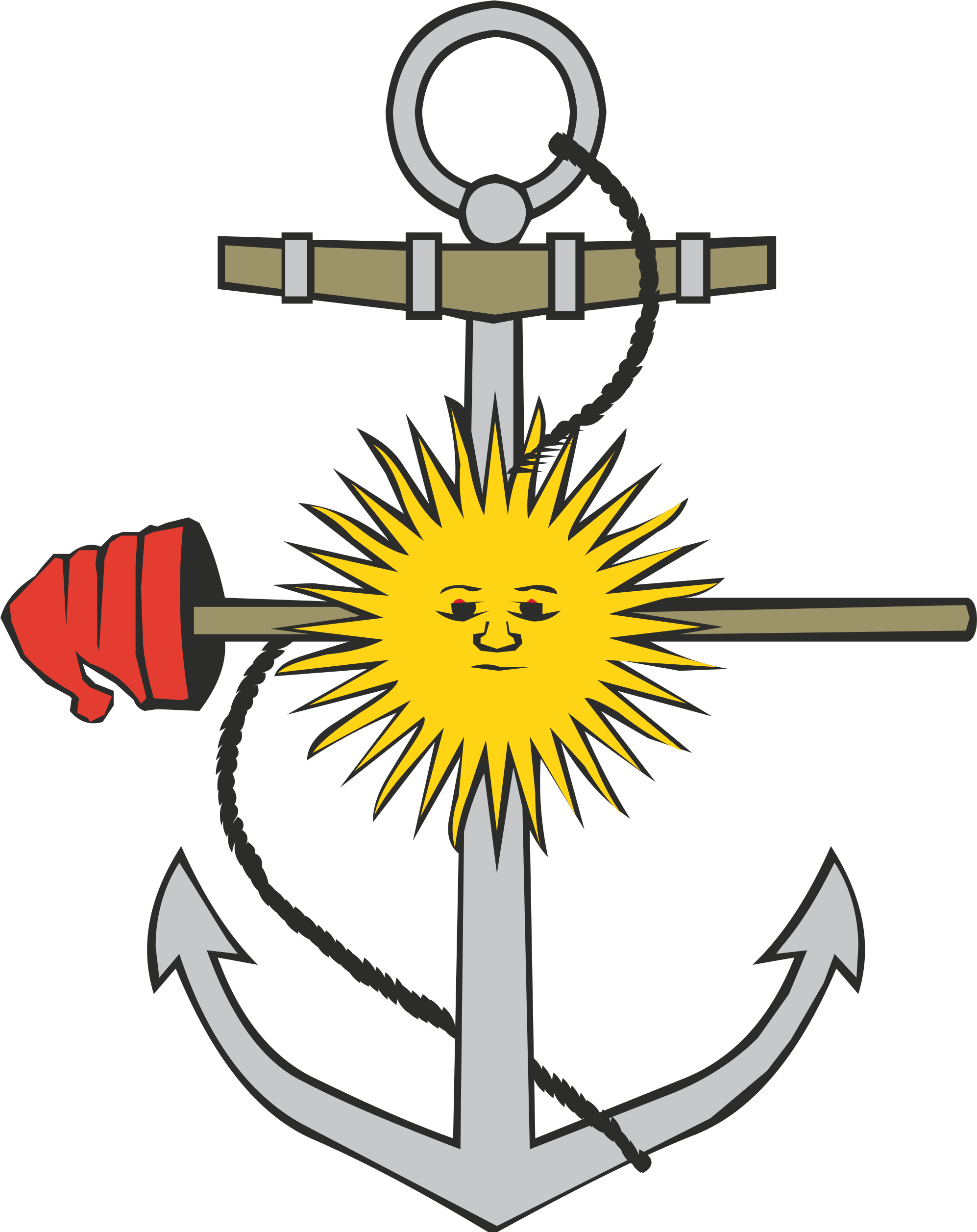 Armada Argentina Logo By Roni Kuhn - Argentine Navy Logo (2000x2512), Png Download