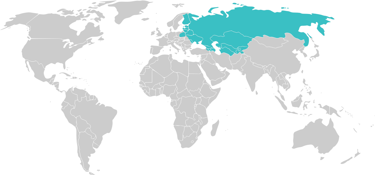 Russian Empire 1914, Modern Borders - International Criminal Court Map (1405x601), Png Download