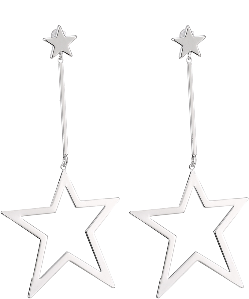 Affordable Pentagram Earrings - Earrings (900x1197), Png Download