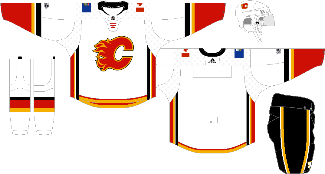 Picture - Stockton Heat Home Jersey (1100x600), Png Download