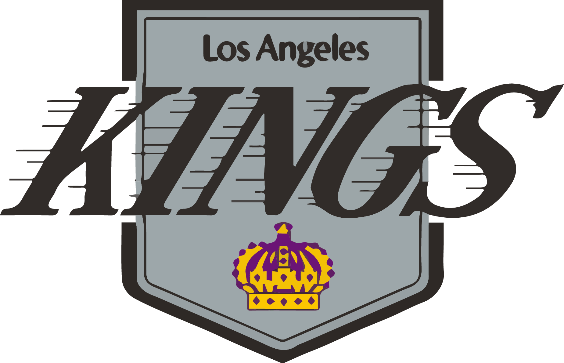 1987 - - Angeles Kings Logo Png (1849x1189), Png Download
