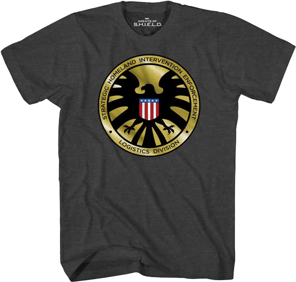 S - H - I - E - L - D - Agent Badge T-shirt - Camiseta Agents Of Shield (610x610), Png Download