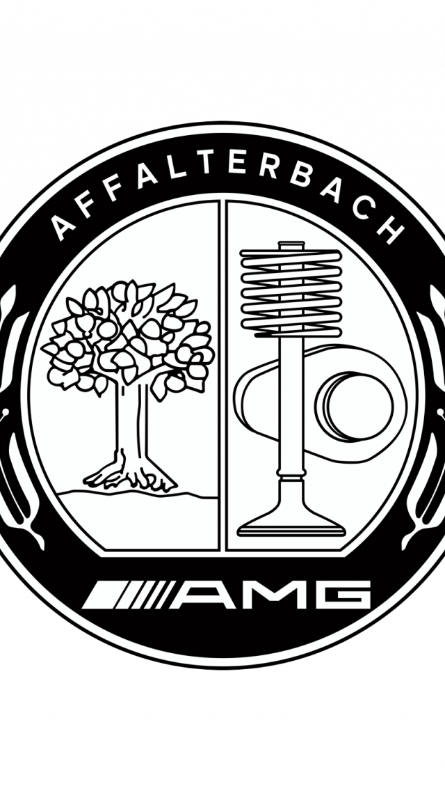 Amg Logo Wallpapers - Amg 50 Years Logo (640x1136), Png Download