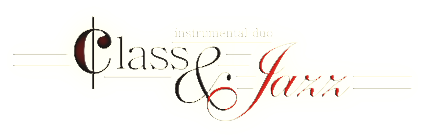 Class&jazz Duo - Calligraphy (1984x650), Png Download