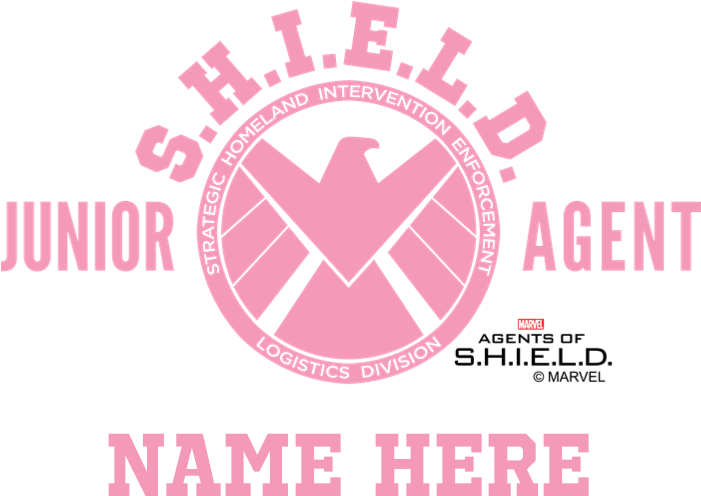 Pink Personalized Junior Shield Agent Mousepad - Graphic Design (700x700), Png Download