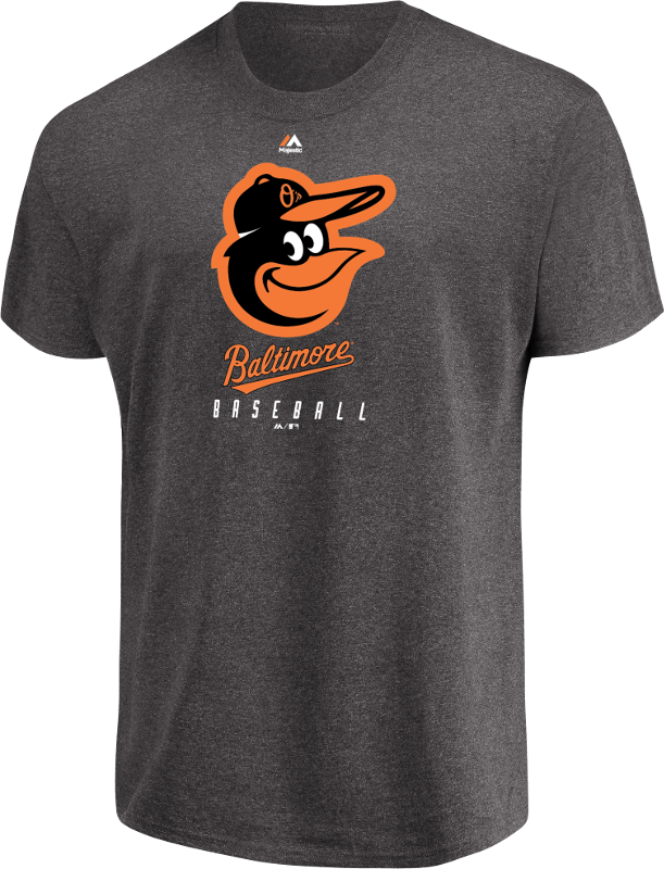 Picture Of Men's Mlb Baltimore Orioles Game Fundamentals - Active Shirt (611x800), Png Download