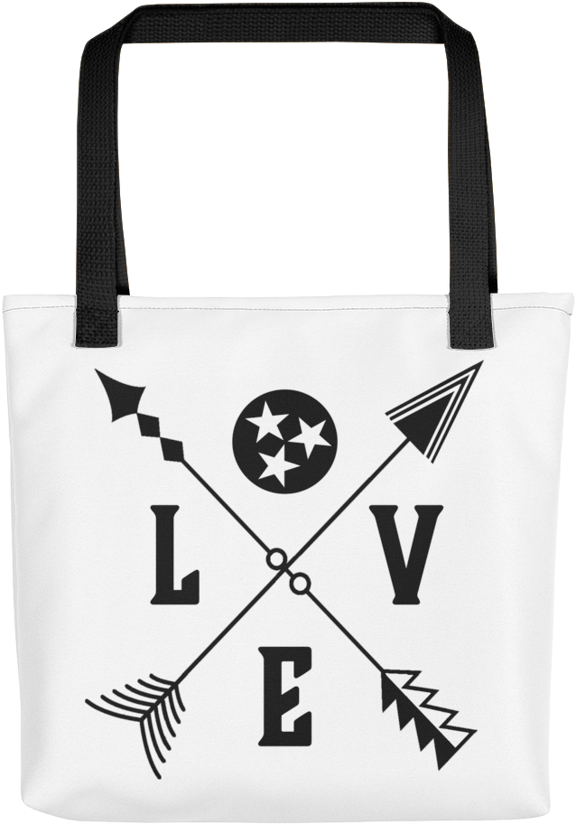 Tennessee Tristar Love Arrows Tote Bag - Tote Bag (1000x1000), Png Download