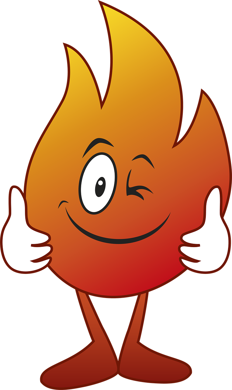 Caricature Drawing Fire - Drawing (763x1280), Png Download