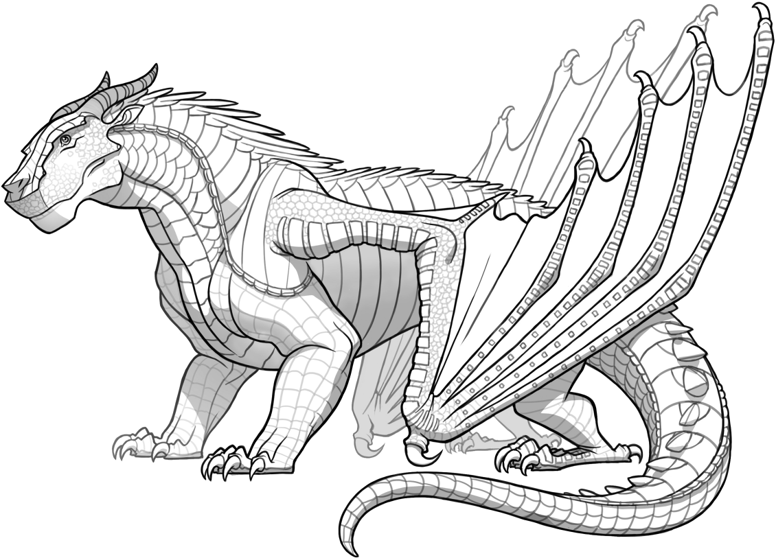 Fire Drawing, Dragon Ball Z, Dragon Girl, Rpg, Wings - Wings Of Fire Mudwing Base (1207x856), Png Download