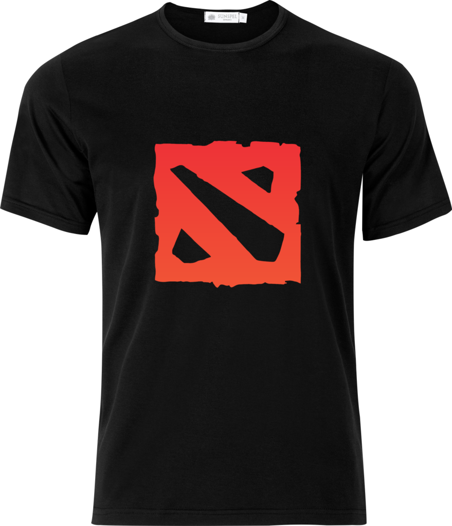 Dota 2 Red Symbol T Shirt - Fortnite Where We Dropping Boys T Shirt (879x1023), Png Download
