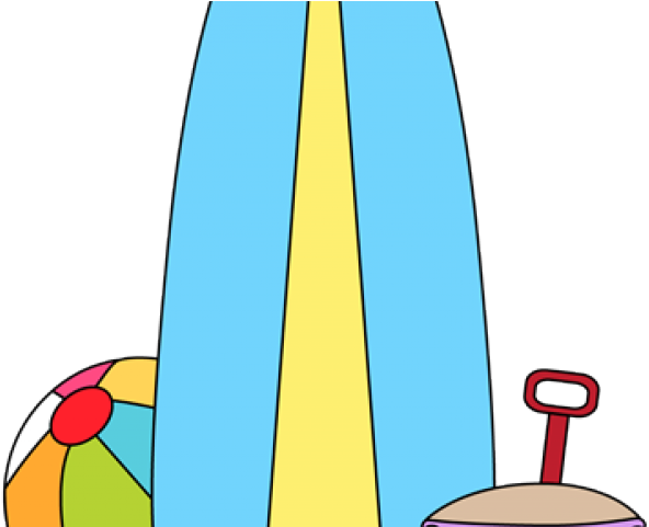 Surfboard Cliparts - Beach Toys Clipart Png (640x480), Png Download