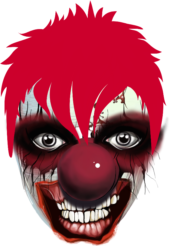 Clown Sticker - Illustration (1024x1024), Png Download