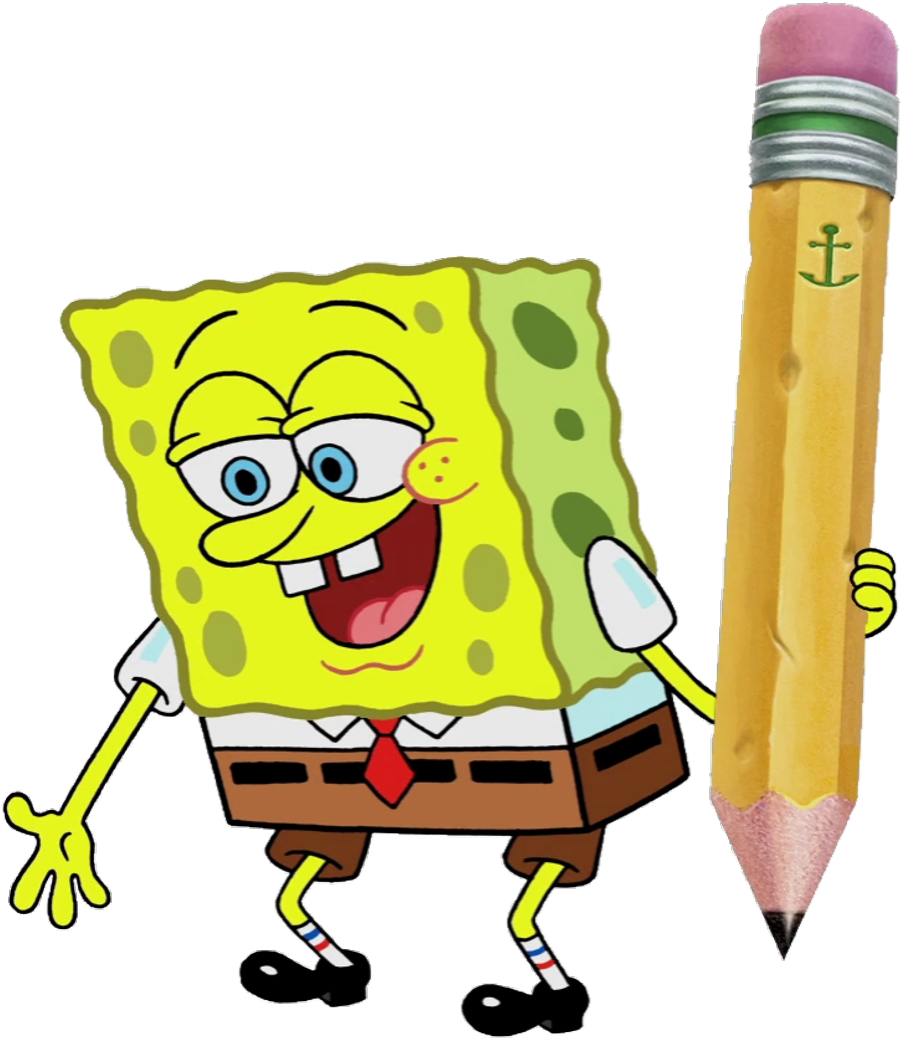 Spongebobsquarepants Spongebob Themagicpencil Season11 - Cartoon (1024x1112), Png Download