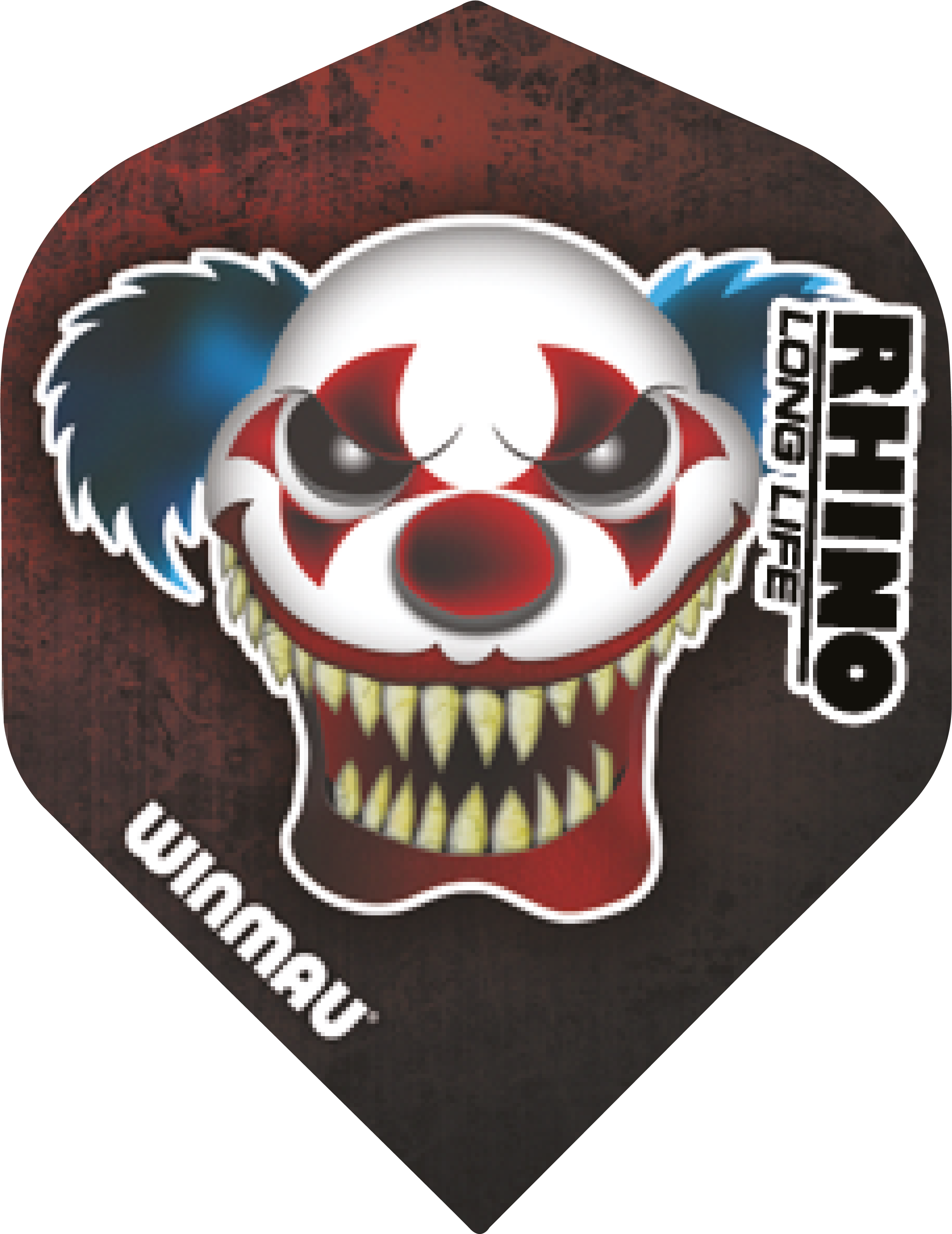 Winmau Rhino Scary Clown Standard - Winmau (1024x1024), Png Download