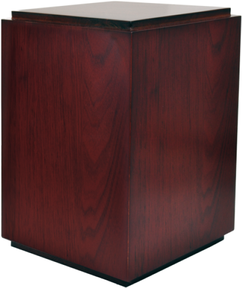 Classic Cherry Finish Wood Urn With Engraved Celtic - Memorial Gallery M-005f Cherry Finish Wood Urn With (600x600), Png Download
