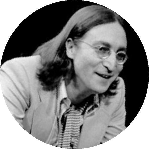 Johnlennon - Monochrome (600x600), Png Download