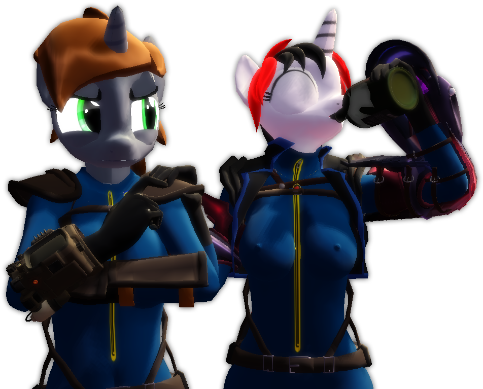 Littlepip And Blackjack (1280x768), Png Download