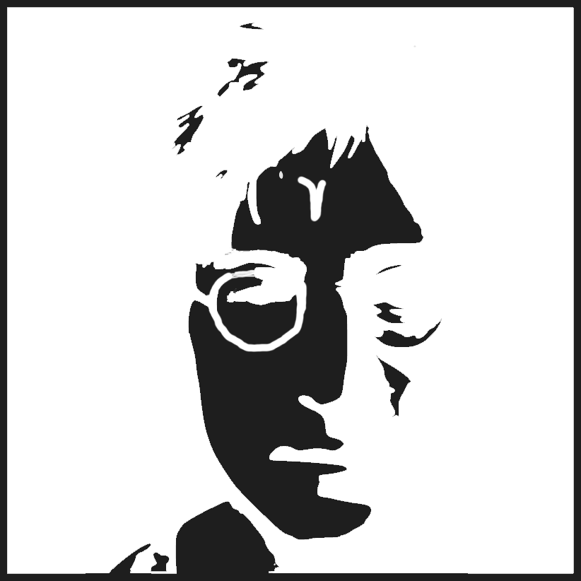 John Lennon 3 - John Lennon Stencil (822x822), Png Download