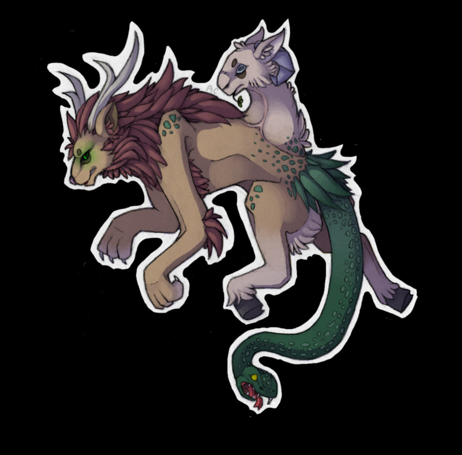 Chimera Png Images - Illustration (901x886), Png Download