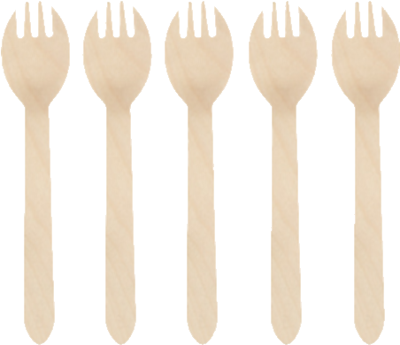 Wooden Spork - Spoon (550x700), Png Download