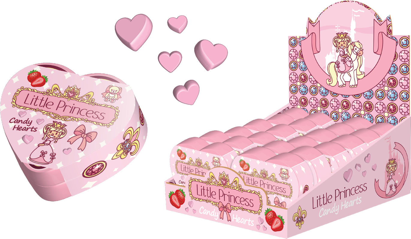 Strawberry Flavor Dextrose Candy Hearts In An Heart-shaped - Heart (1500x1044), Png Download