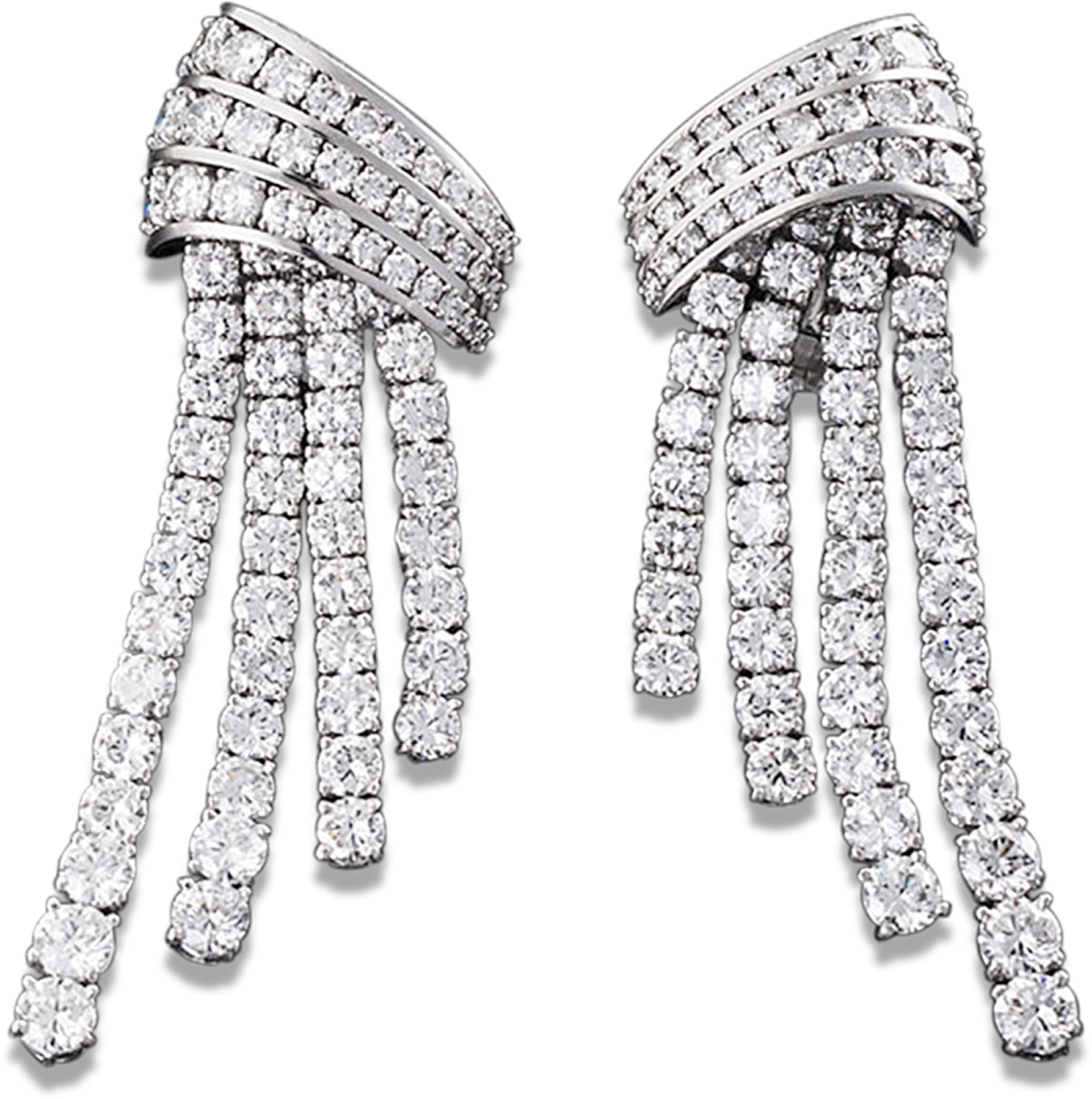 Diamond Dangle Earrings, - Earrings (2500x2000), Png Download