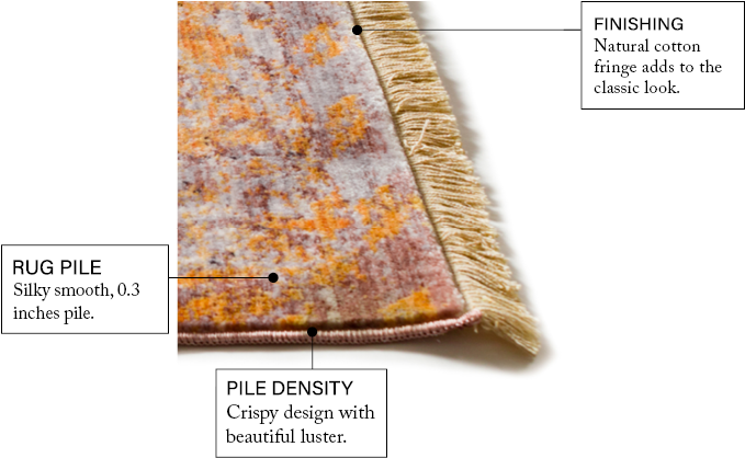 Global Treasures Zahra Gold Vintage Rug - Art (750x450), Png Download