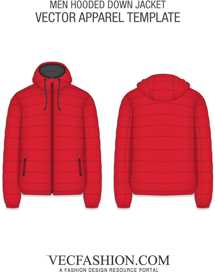 Mens Hooded Down Jacket - Hoodie (1000x1000), Png Download