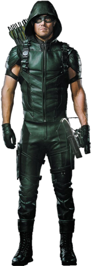 Cw Green Arrow Png - Green Arrow Transparent Background (400x915), Png Download