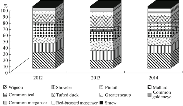 Species Ratio Of Main Hunting Ducks During The Period - Architecture (850x394), Png Download