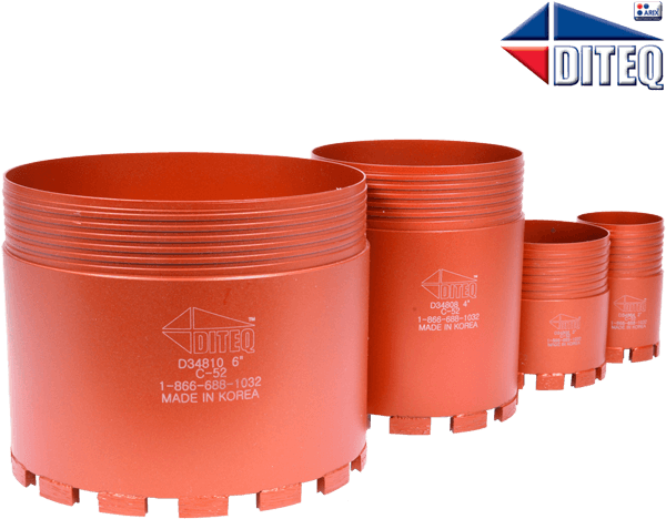 C-52 Wet Diamond Crowns For Continental Tubing - Box (600x599), Png Download