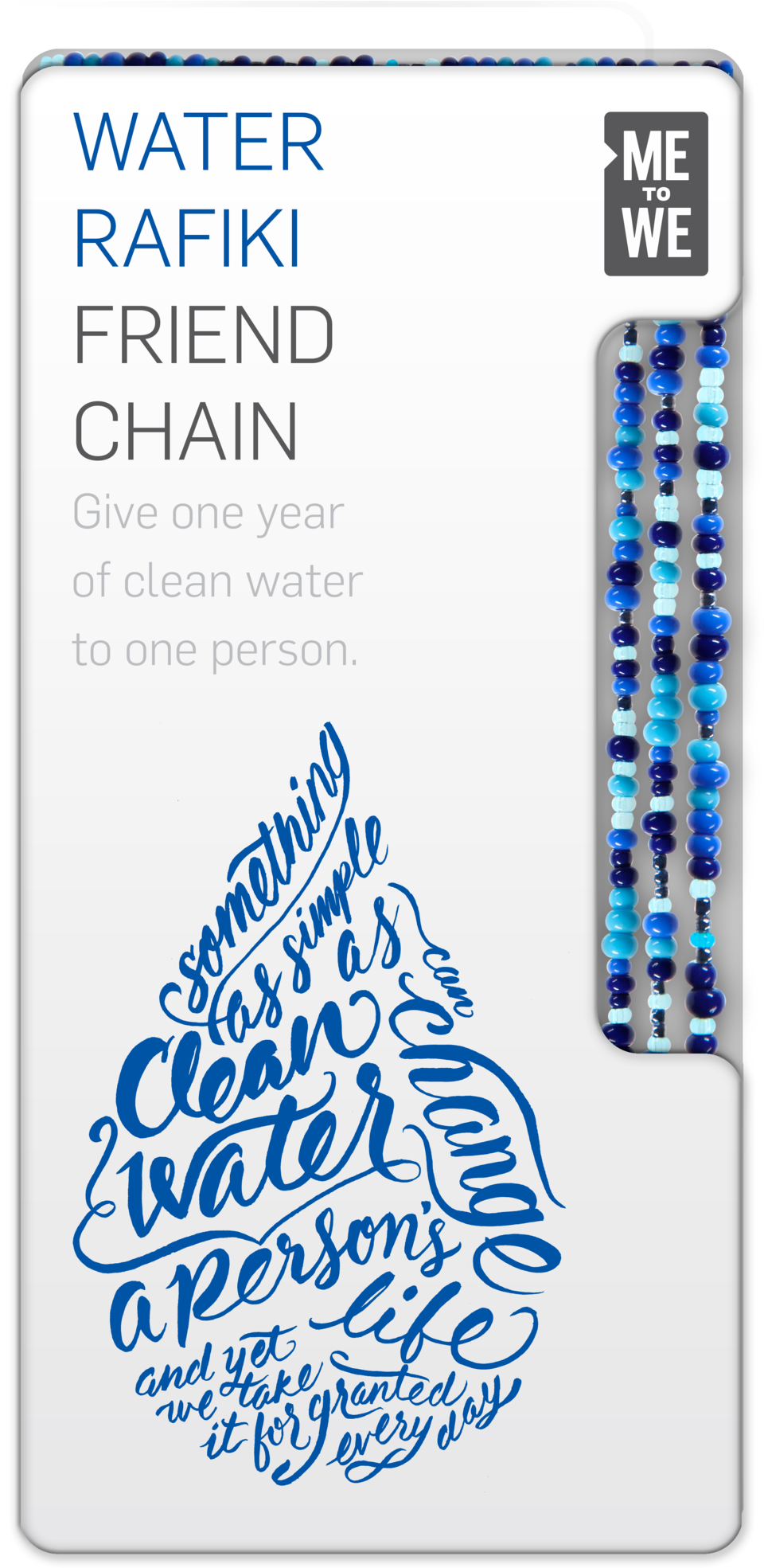 Every $10 Water Rafiki Friend Chain Provides One Person - Me To We (1325x2048), Png Download