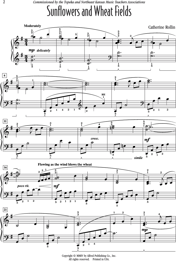 Sunflowers And Wheat Fields Thumbnail Sunflowers And - Mr Cellophane Piano Sheet Music (864x1152), Png Download