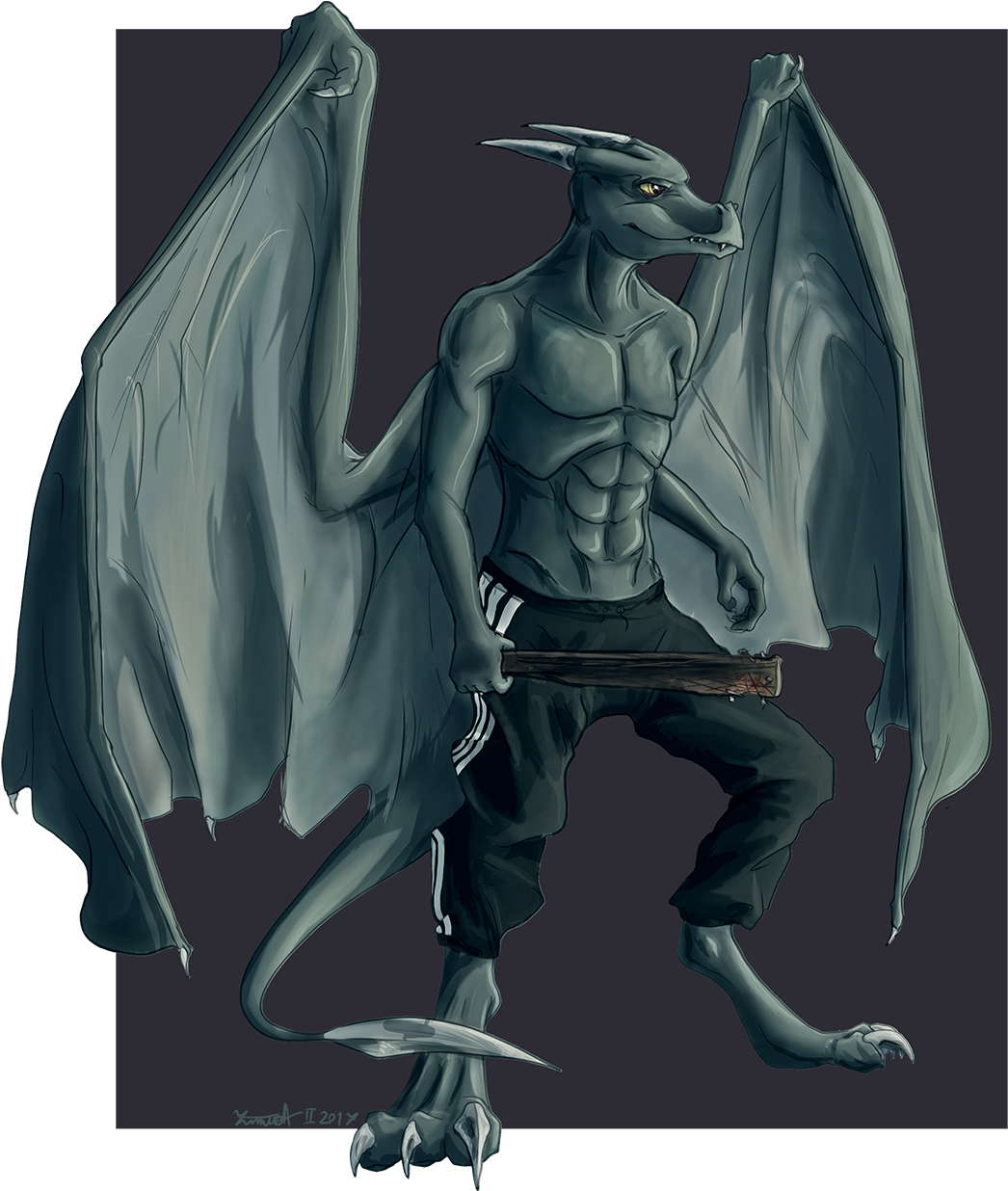 Wings On Anthro Are Nonsense But Don't Argue, He's - Illustration (1088x1280), Png Download