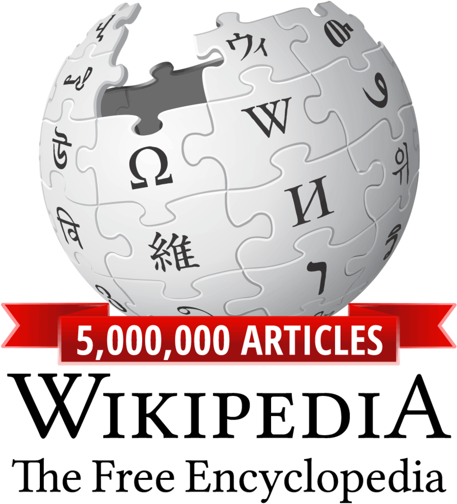 Wikipedia 5m Articles - Wikipedia (1000x1148), Png Download