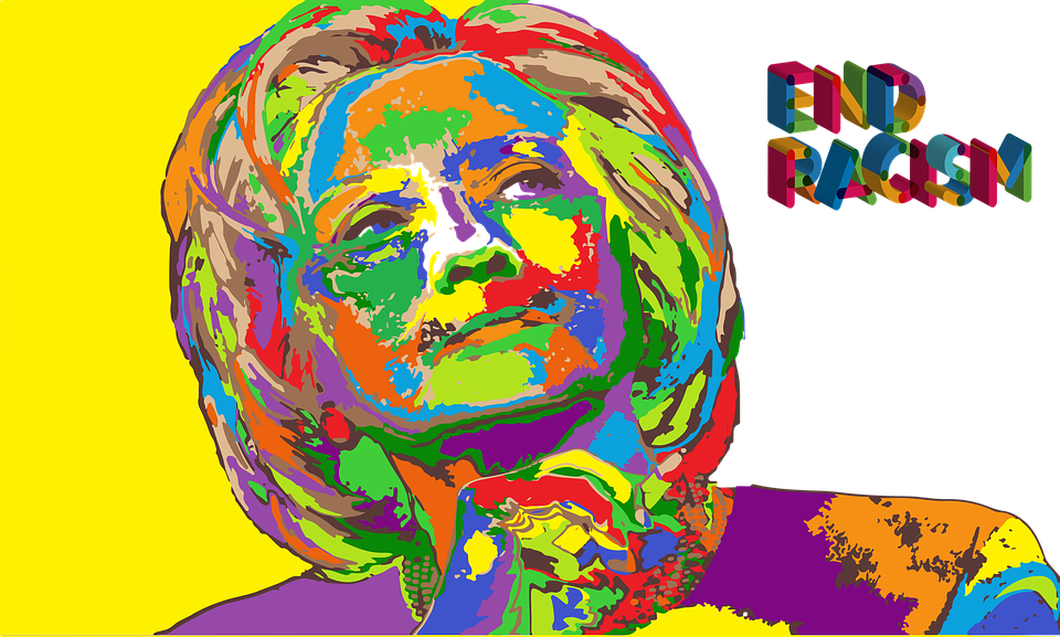 Hillary Clinton, End Racism, Colorful, Peaceful World - Racism (960x577), Png Download