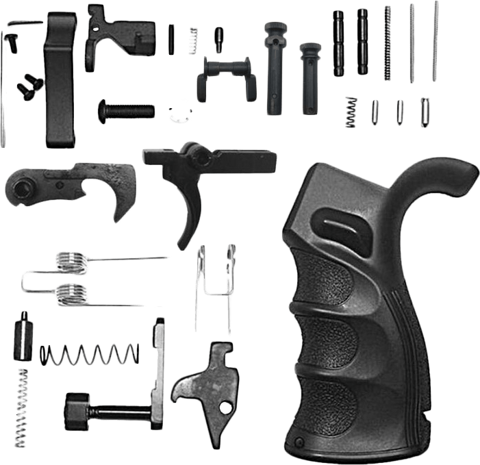 Ar Pistol Lower Receiver Parts (701x679), Png Download