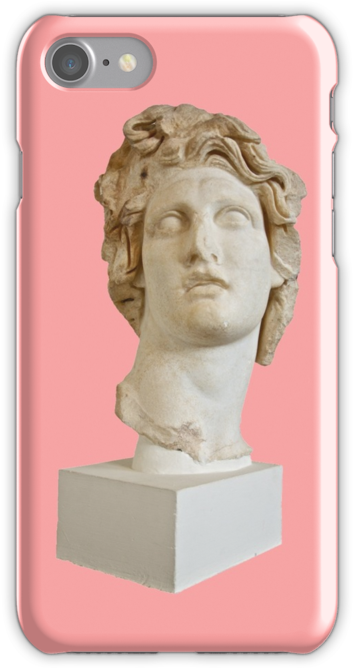 Time Is Running Out - Vaporwave Head (500x667), Png Download