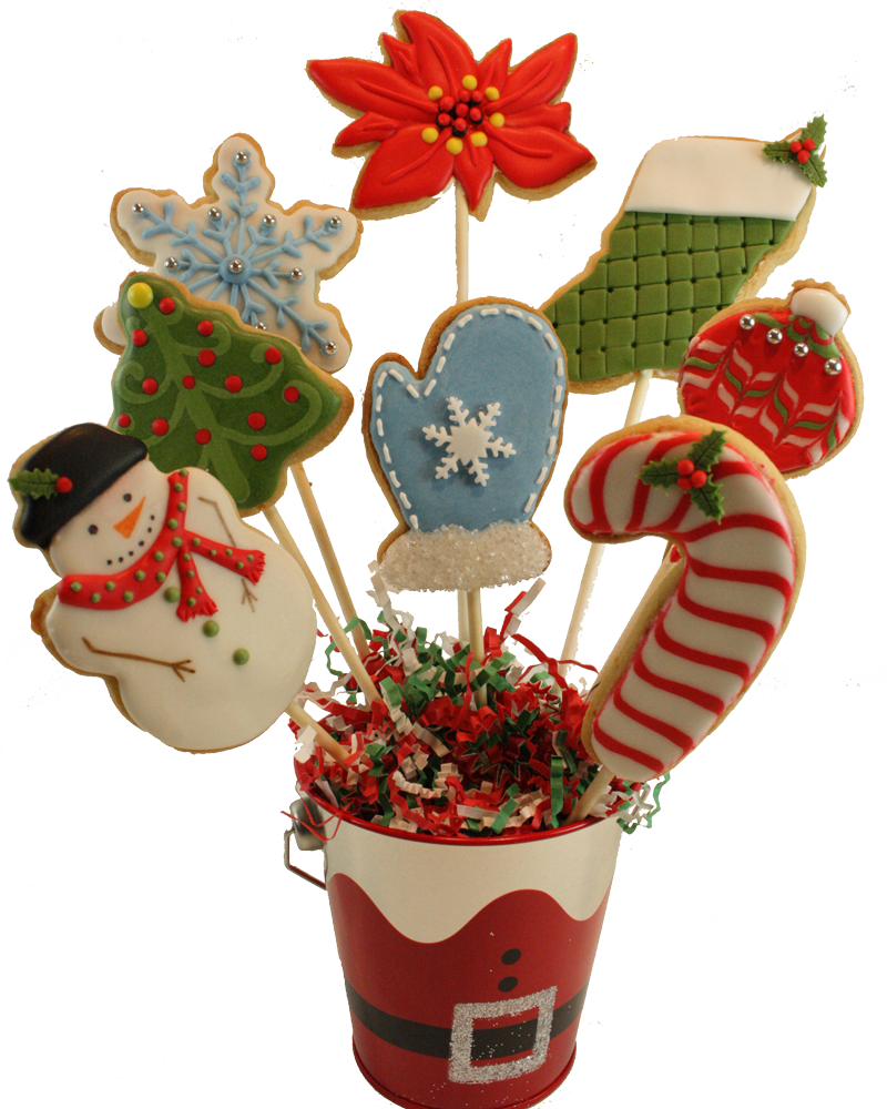Dec 14 - Christmas Cookie Bouquet (800x1000), Png Download