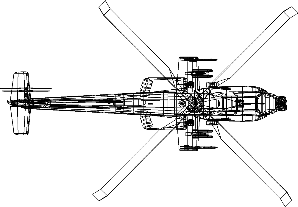 Apache - Helicopter Rotor (1000x1000), Png Download