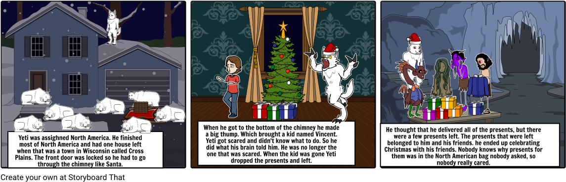How Yeti Stole Christmas Pt - Cartoon (1164x385), Png Download