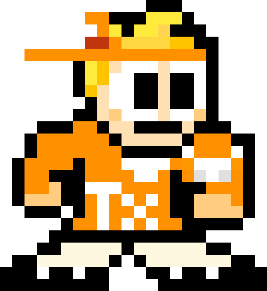 Me Irl In 8 Bit In My Texas Longhorns Styled Outfit - 8 Bit Character Png (1056x1200), Png Download