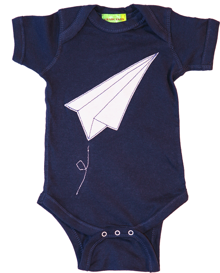 Boy's Paper Airplane Onesie - Sports Jersey (962x960), Png Download