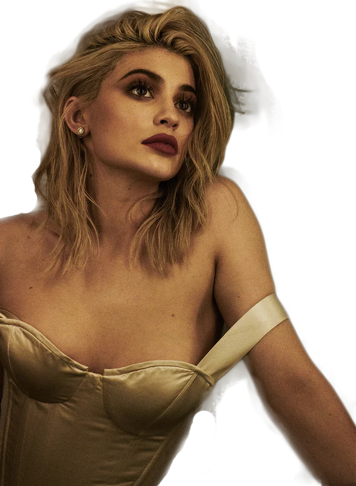 Kylie Jenner Looking Up Png Image - Kylie Jenner Lip Kit Photo Shoot (719x983), Png Download