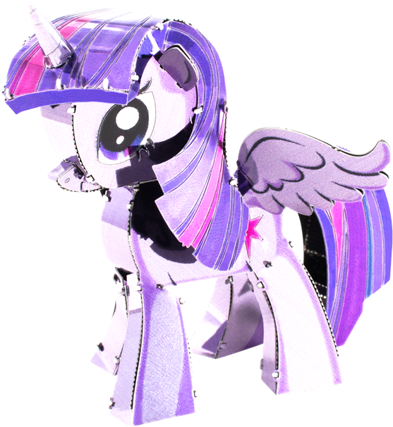 Picture Of Twilight Sparkle - My Little Pony Metal Earth (568x620), Png Download
