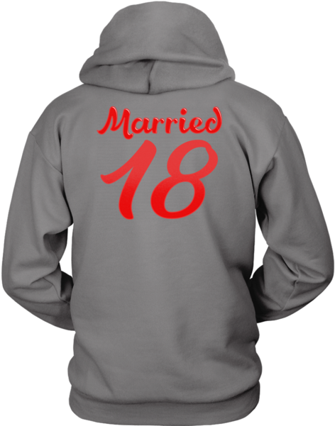 Just Married - Black King Nutrition Facts Hoodie (600x600), Png Download