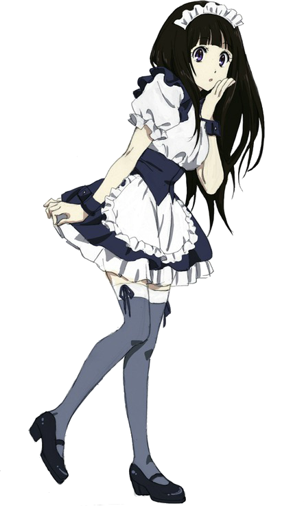 Anime Maid Transparent Background (443x737), Png Download