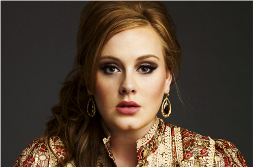 Adele - Adele Bw Portrait Singer Music 32x24 Print Poster (500x500), Png Download