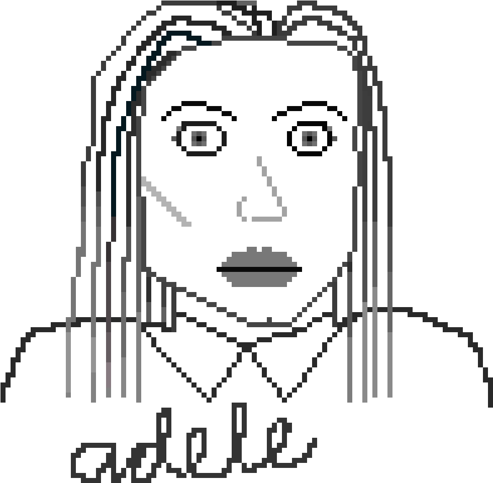 Adele Pixel - Mädchen Mit Den Roten Lippen Fotoplatte (1080x1030), Png Download