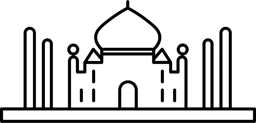 Taj Mahal - - Taj Mahal (980x472), Png Download